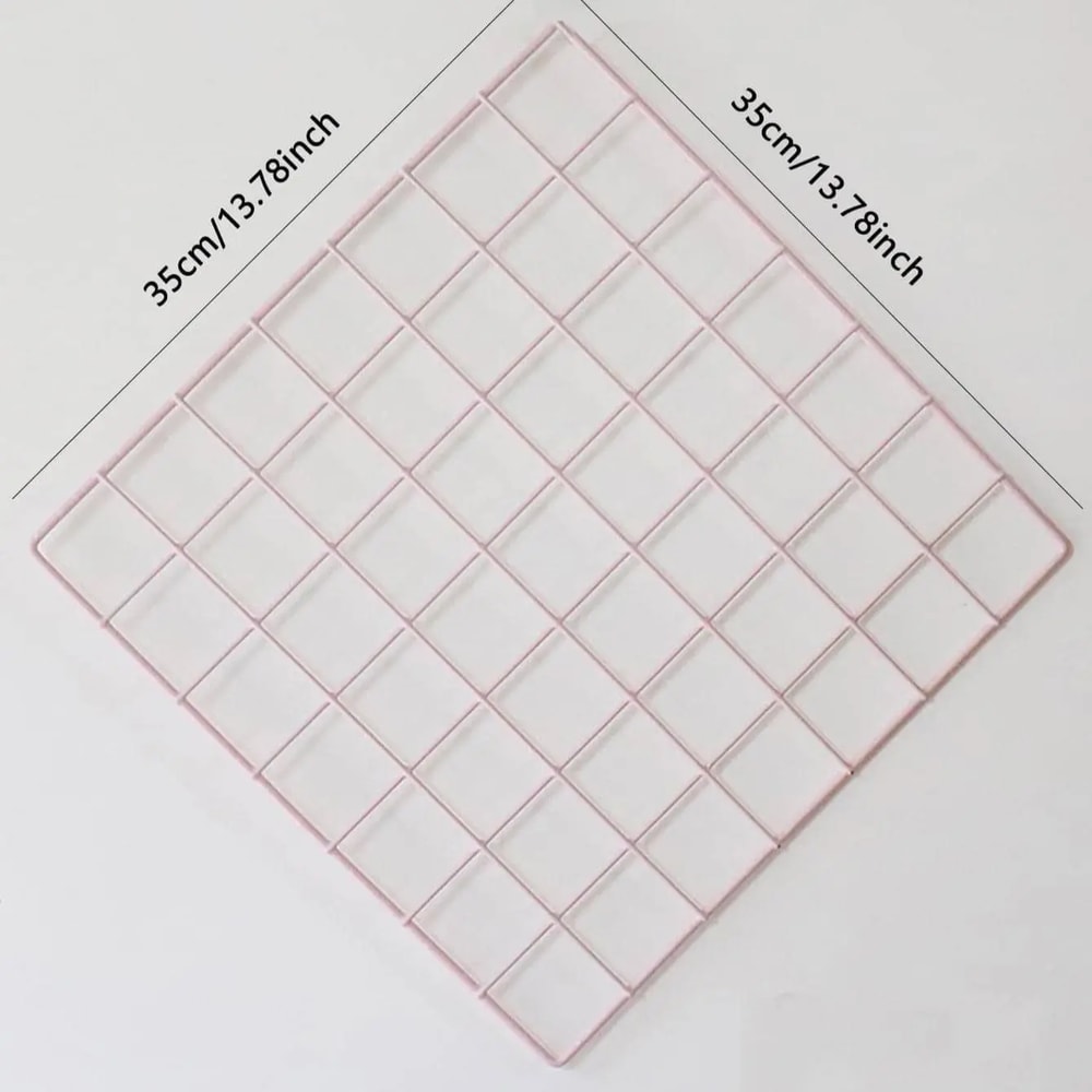 Decorative Metal Photo Wall Grid Panel Iron Art Display Rack For Home Decoration And Photos 2