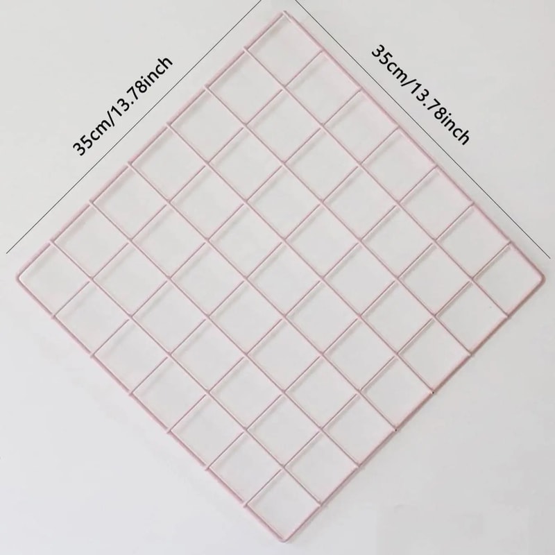 Decorative Metal Photo Wall Grid Panel Iron Art Display Rack For Home Decoration And Photos 2