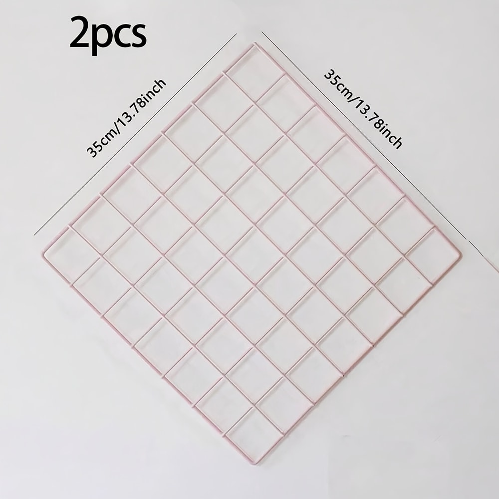 Decorative Metal Photo Wall Grid Panel Iron Art Display Rack For Home Decoration And Photos 4