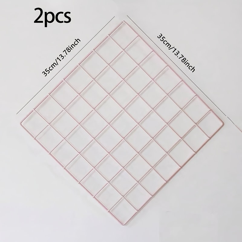 Decorative Metal Photo Wall Grid Panel Iron Art Display Rack For Home Decoration And Photos 4