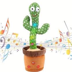 dancing talking cactus toy for babies – mimicking, singing, and dancing plush toy for kids