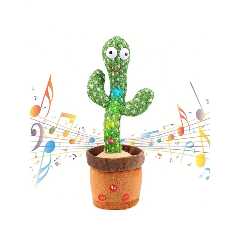 Dancing Talking Cactus Toy For Babies Mimicking Singing And Dancing Plush Toy For Kids 0