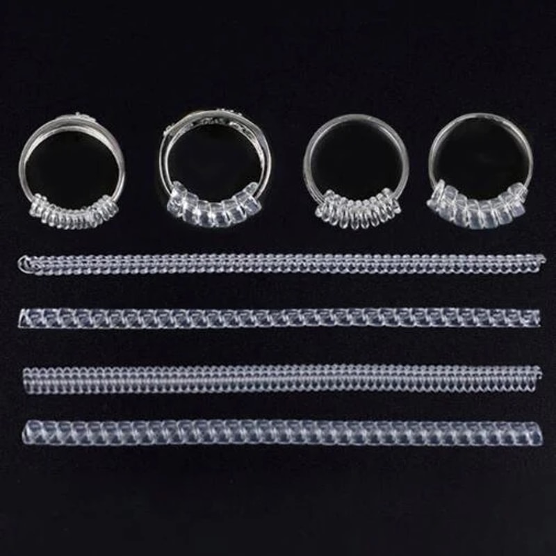 Invisible Ring Size Adjuster For Loose Rings Comfortable Spiral Jewelry Fastener For Ring Protecti 2