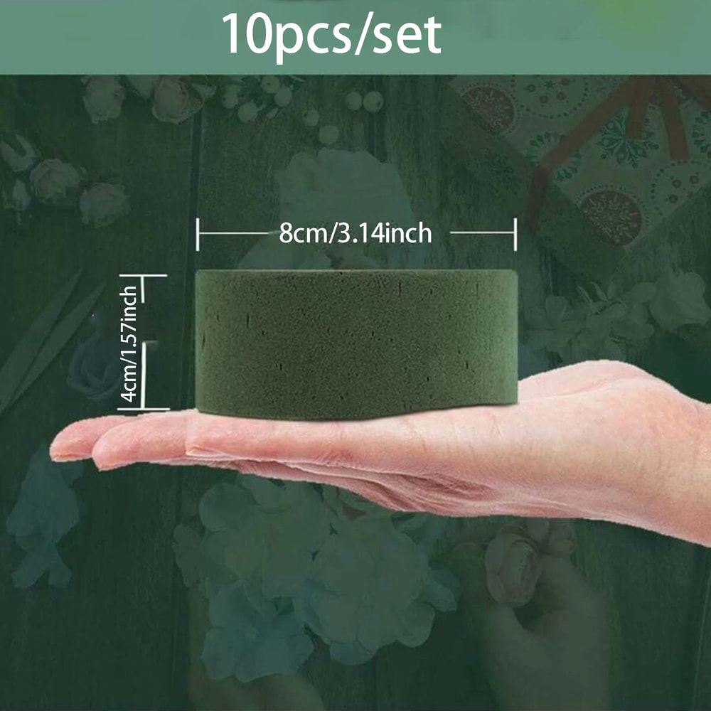 Green Floral Foam Blocks For DIY Flower Arrangements Round Floral Foam Bricks For Artificial Flowe 3