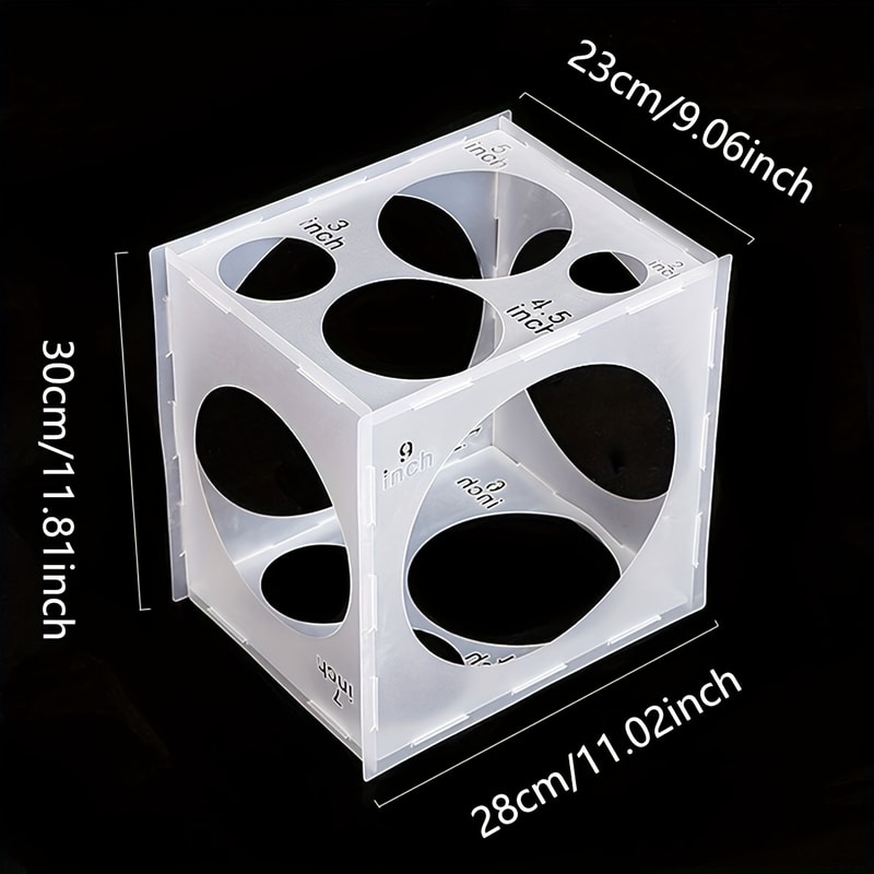 Holiday Wedding Party Balloon Size Measuring Box Smooth Design With Flexible Buckle Wont Hurt Ball 1