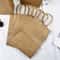 Solid Color Gift Bags With Handles EcoFriendly Kraft Paper Bags For Gifts Weddings And Candy Packa 1