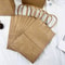Solid Color Gift Bags With Handles EcoFriendly Kraft Paper Bags For Gifts Weddings And Candy Packa 1