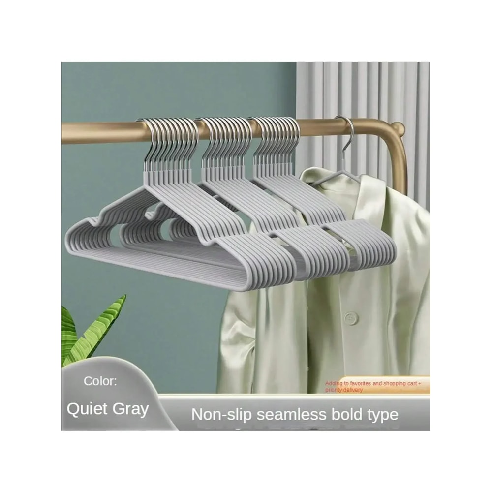 Durable NoSlip Metal Clothes Hangers SpaceSaving Organizer For Bedroom Closet And Laundry 5