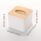 Nordic Style Tissue Box With Wooden Cover Modern Tissue Storage For Home And Restaurants 4