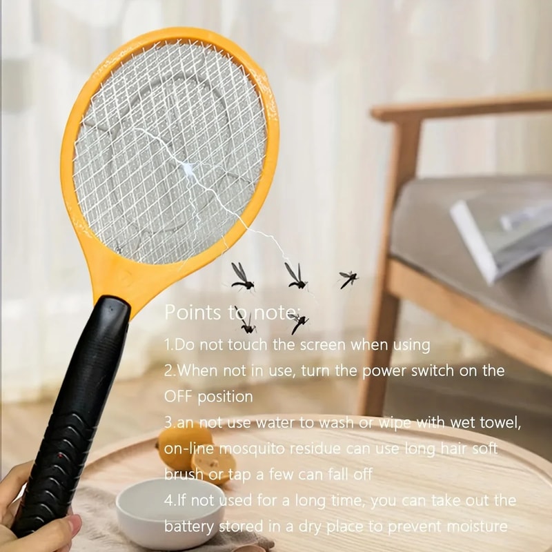 Lightweight And Compact Household Electric Mosquito Swatter For Efficient Mosquito Killing 2
