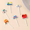 Car Castle Cute Cartoon Toddler Food Picks Fruit Forks For Kids 1