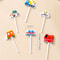 Car Castle Cute Cartoon Toddler Food Picks Fruit Forks For Kids 2