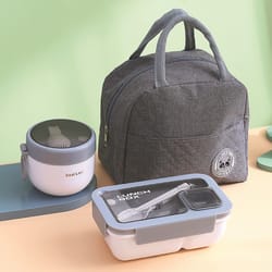 portable leak-proof bento box with thermal bag – ideal for back-to-school and travel