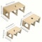 Solid Wood Hideaway House For Hamsters Squirrels Small Pet Cage Accessories 4