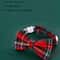 Cute Plaid Christmas Cat Collar With Bow Tie And Bell Adjustable Elastic Pet Collar For Dogs And C 2