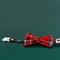 Cute Plaid Christmas Cat Collar With Bow Tie And Bell Adjustable Elastic Pet Collar For Dogs And C 3