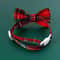 Cute Plaid Christmas Cat Collar With Bow Tie And Bell Adjustable Elastic Pet Collar For Dogs And C 4