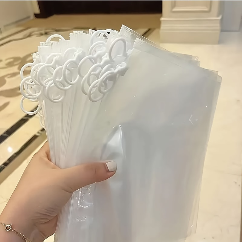Clear Zip Lock Plastic Bags With Hang Hole SelfSeal Transparent Poly Packaging Pouches 2