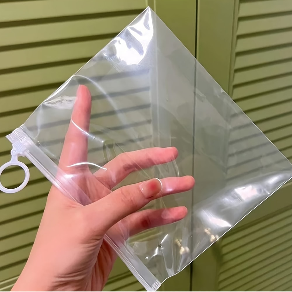 Clear Zip Lock Plastic Bags With Hang Hole SelfSeal Transparent Poly Packaging Pouches 5