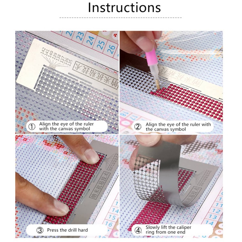Diamond Painting Net Ruler Stick Drill Tool DIY Needlework Accessory 5
