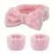 Coral Fleece Makeup Headband And Wrist Washband Set High Elastic Facial Hair Band Wrist Bands 1