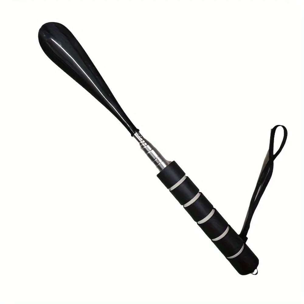 Freely Adjustable Stainless Steel Telescopic Shoehorn With Long Handle For Easy Footwear 4