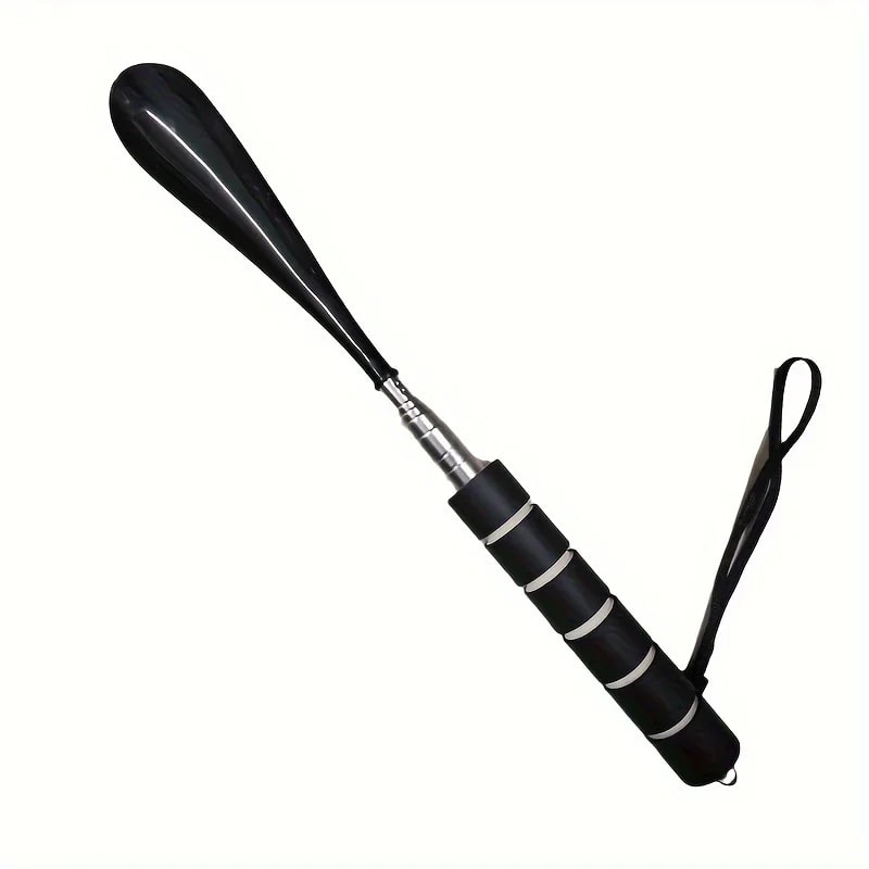Freely Adjustable Stainless Steel Telescopic Shoehorn With Long Handle For Easy Footwear 4