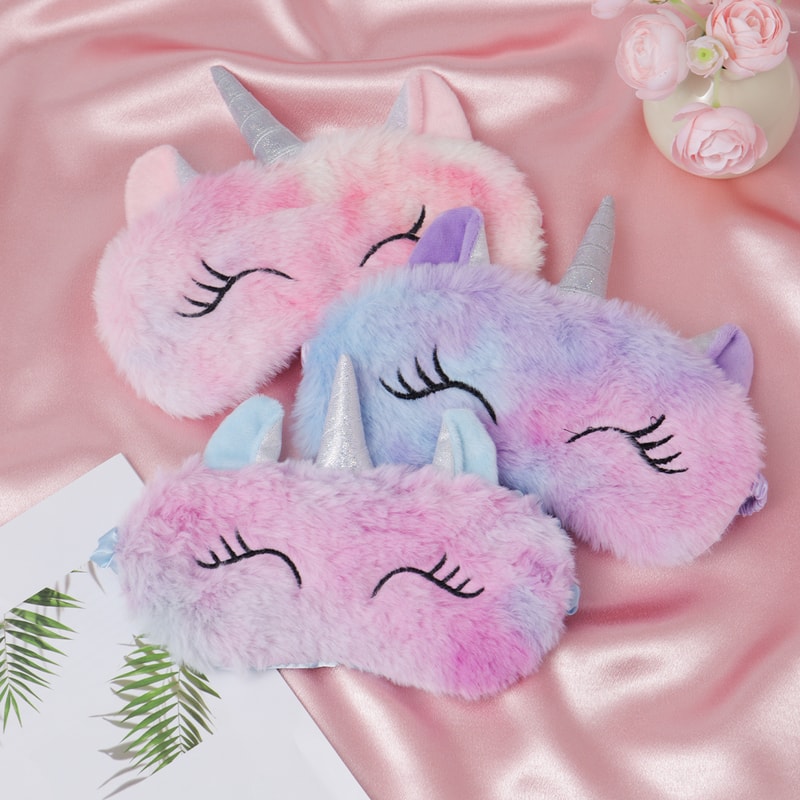 Cartoon Unicorn Anime Sleeping Mask Cute Blindfold For Kids Travel Sleep Eye Band Perfect Gift For 0