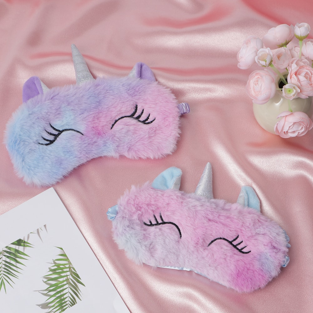 Cartoon Unicorn Anime Sleeping Mask Cute Blindfold For Kids Travel Sleep Eye Band Perfect Gift For 3