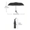 Automatic Transparent Folding Umbrella Waterproof Durable Travel Gear For All Weather 1