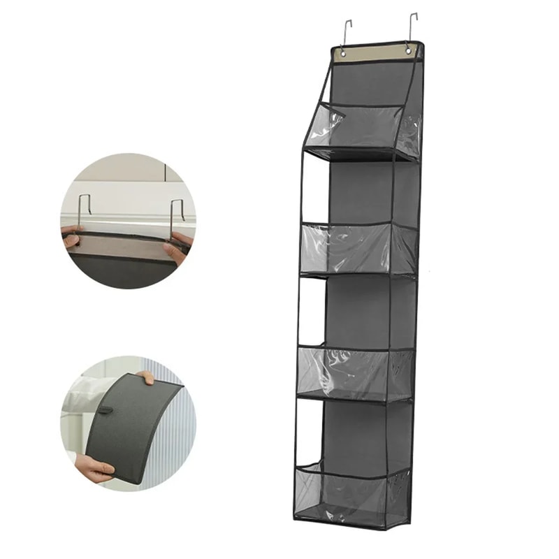 MultiFunctional Fabric Storage Bags Hanging Organizer For Clothes Underwear Bra Toys More 5