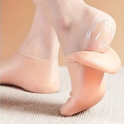 silicone foot care socks for moisturizing & cracked heels repair, softening dry feet protection