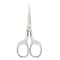 Vintage Stainless Steel Embroidered Scissors Elegant Flower Design For Office And Crafting 6