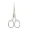 Vintage Stainless Steel Embroidered Scissors Elegant Flower Design For Office And Crafting 6