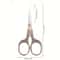 Vintage Stainless Steel Embroidered Scissors Elegant Flower Design For Office And Crafting 5