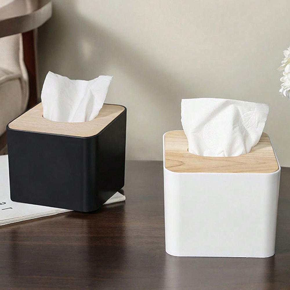 Covered Square Tissue Box Stylish And Practical Tissue Holder For Home Office And Living Room 2