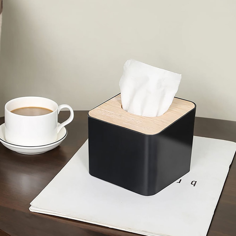 Covered Square Tissue Box Stylish And Practical Tissue Holder For Home Office And Living Room 1