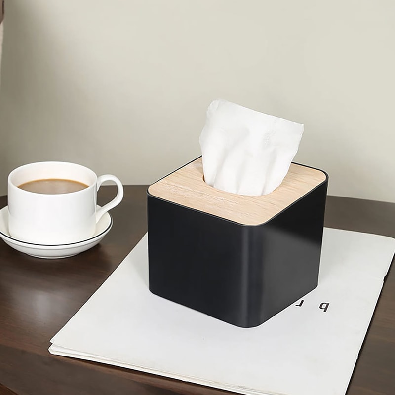 Covered Square Tissue Box Stylish And Practical Tissue Holder For Home Office And Living Room 1