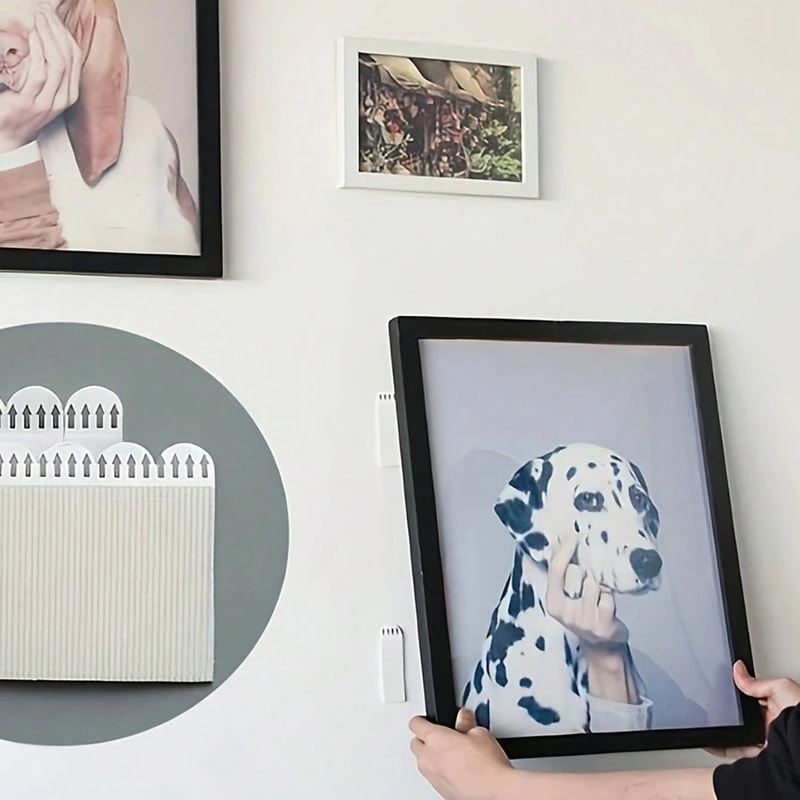 Traceless Adhesive Velcro Strips For Picture Hanging Photo Frame No Residue Easy To Use 1