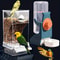Automatic Bird Water Dispenser For Parrot Feeding Cage Transparent Parakeet Seed Container Food Di 2