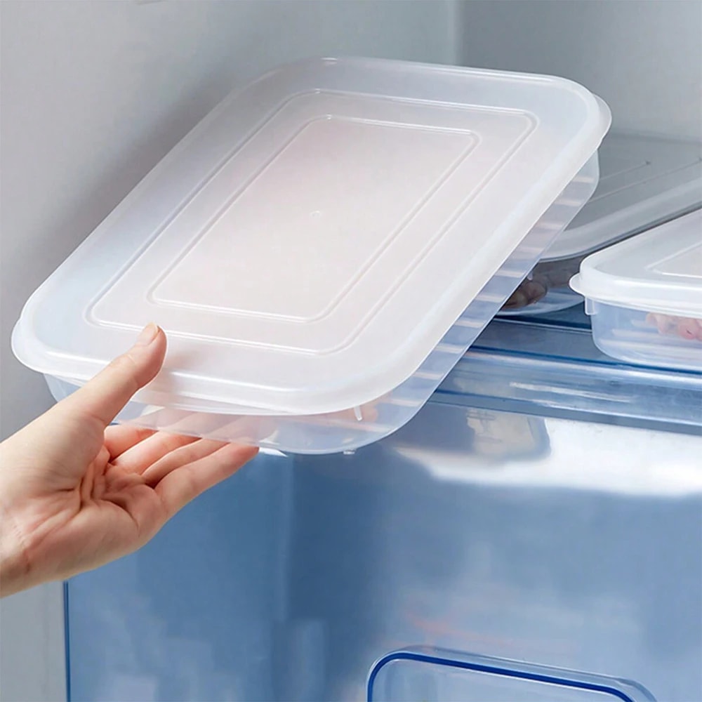 Transparent Large Capacity Refrigerator Storage Box With Cover Ideal For Frozen Meat Food Storage 1