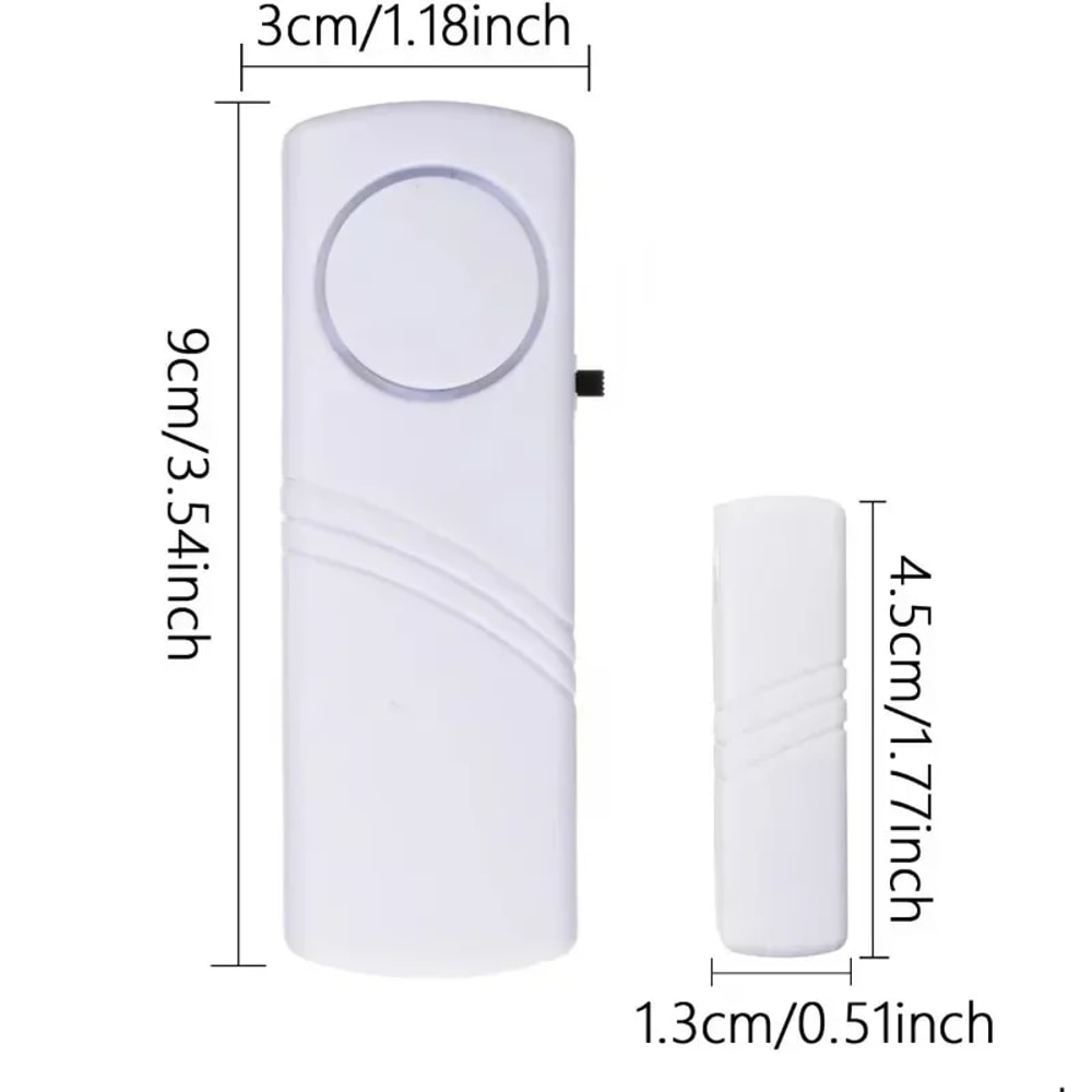 Wireless Door Window Magnetic Sensor Alarm Detectors Home Security System For Enhanced Protection 4
