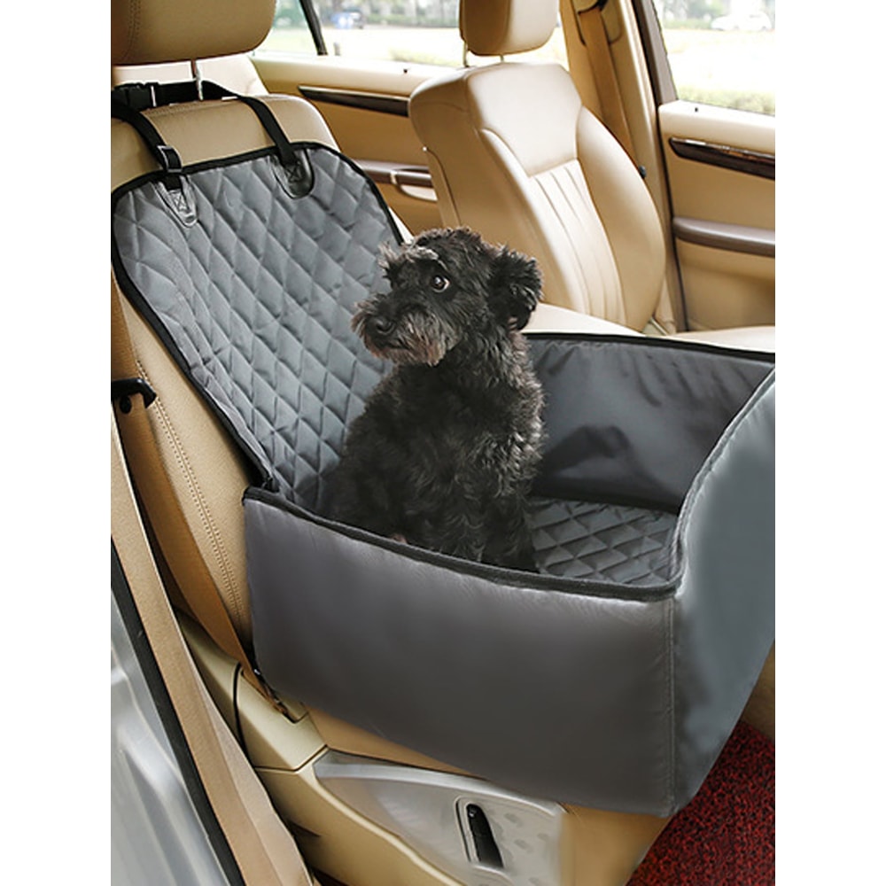 Breathable Pet Car Hanging Bag With Waterproof Seat Cushion Comfort Safety For Your Dog During Car 2