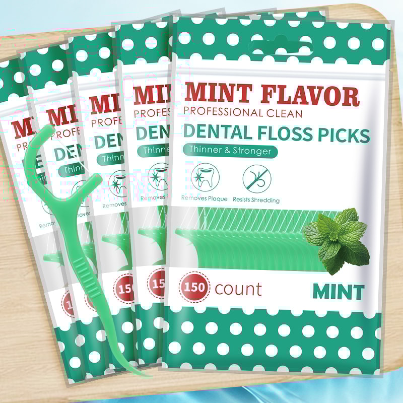 Mint Dental Floss Sticks Ultra Fine Flossing Set For Adults Portable And Convenient For Daily Oral 0