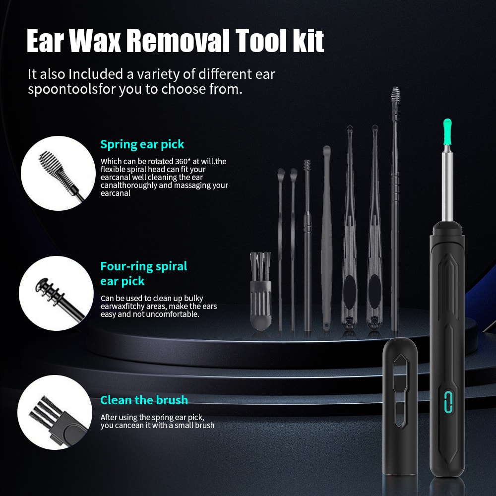 HD Ear Cleaner With Camera Set USB C Charging Ear Wax Removal Tool For Clear Ears 2