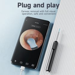 ear wax removal tool smart ear cleaner with light & hd camera scope for smartphones