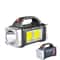 Portable USB Rechargeable Flashlight With Solar LED Work Light For Camping Mobile Charging 7