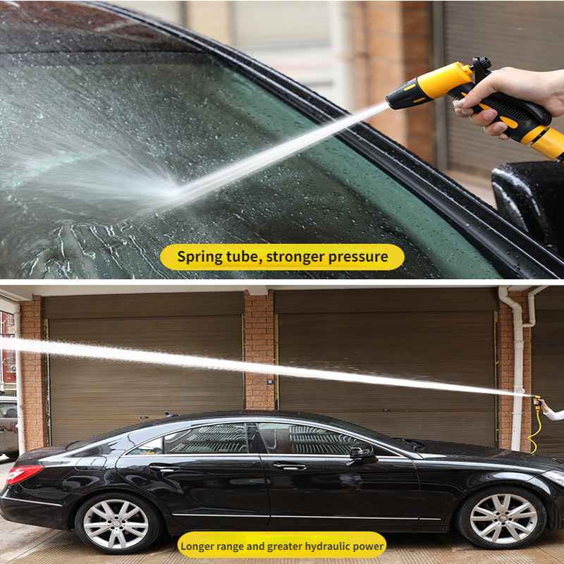 Telescopic Water Pipe With High Pressure Nozzle Car Washing Tool Set 1