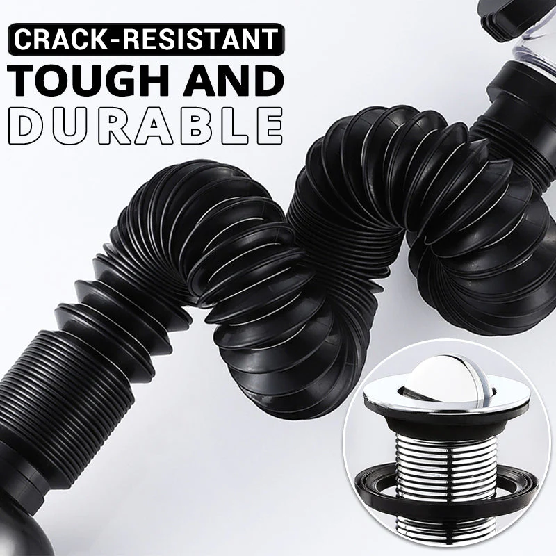 Universal Flip Top Kitchen Sink Drain Retractable Deodorizing Filter Flexible Downspout Bathroom Si 4