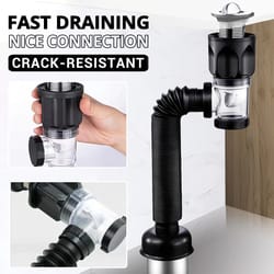 universal flip top kitchen sink drain retractable deodorizing filter flexible downspout bathroom sink anti clogging